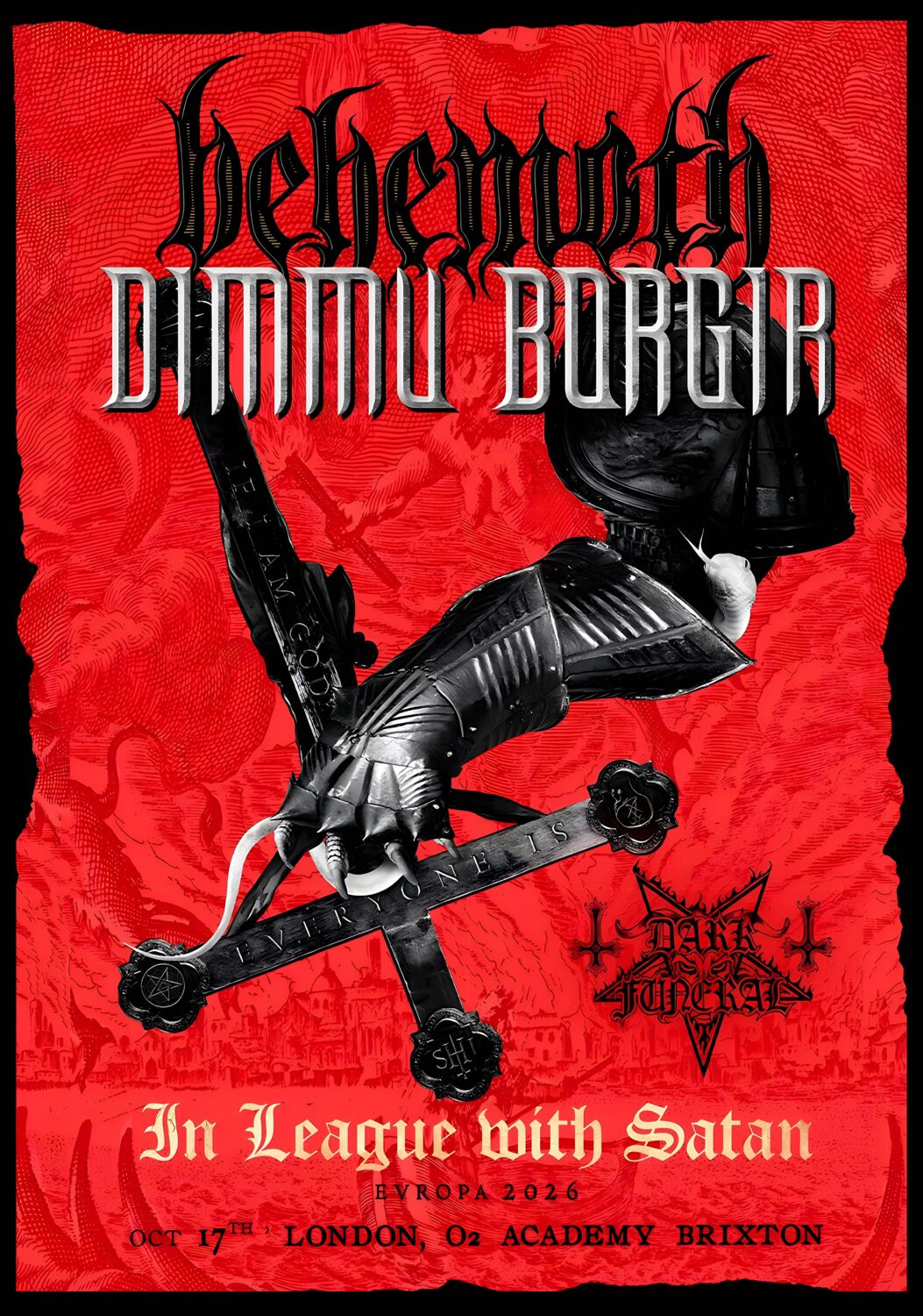Behemoth, Dimmu Borgir y Dark Funeral - In leage with Satan