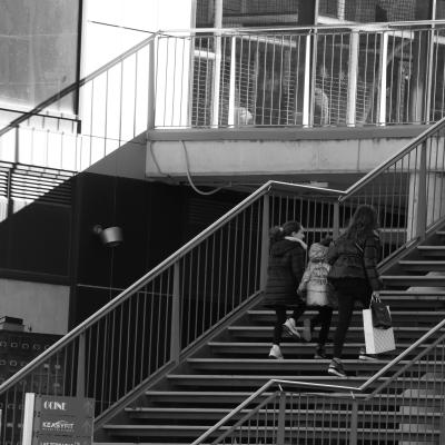Subiendo por las escaleras